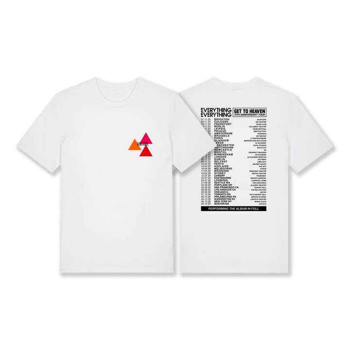 Get To Heaven 2026 White Tour T-Shirt